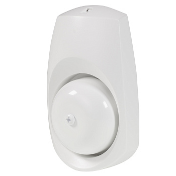 Zamel Звонок "ТОН", проводной, эл.-механич., 220 В, белая чаша + белый корпус, 85 дБ DNS-001/N-BIA