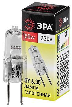 ЭРА GY6.35-JCD-50W-230V (галоген, капсула, 50Вт, нейтр, GY6.35)