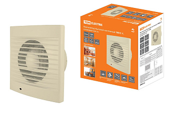 TDM Вентилятор бытовой настенный 100 С-1, слоновая кость SQ1807-0110