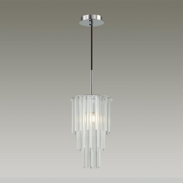 Купить Odeon Light 4920/1 MODERN ODL22 329 хром/прозрач./матов./стекло Подвес E27 1*60W PAPITA
