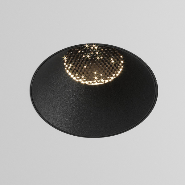 Светильник GREENTECH-CIRCLE-B-D85-10W 3000K (встраиваемый) ЧЕРНЫЙ (Briaton, IP20 Металл, 3 года) 035354