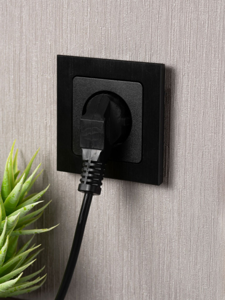 Купить EKF PROxima Стокгольм Черный Розетка б/з, со шторками, 10А