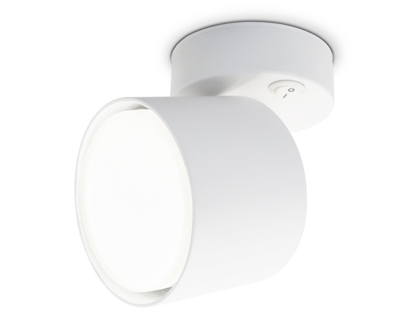 Ambrella Накладной спот с выключателем TA132 WH белый GX53 max 12W D79*134*D84