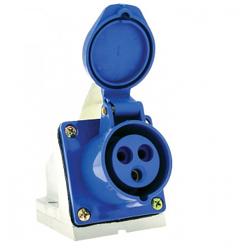 EKF PROxima Розетка стационарная наружная 123 2Р+РЕ 32А 220В IP44