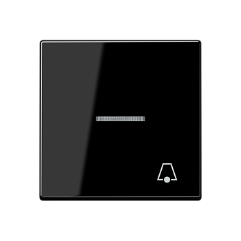 JUNG клавиша с символом звонка с подсветкой, чёрный A590BFKO5KSW