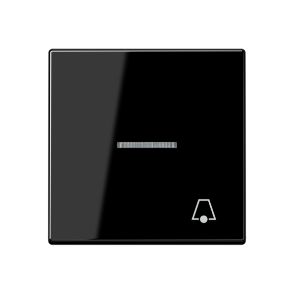 JUNG клавиша с символом звонка с подсветкой, чёрный A590BFKO5KSW