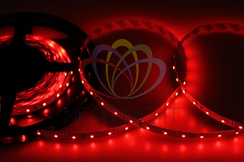 LAMPER LED лента открытая, 8 мм, IP23, SMD 2835, 60 LED/m, 12 V, цвет свечения красный 141-331