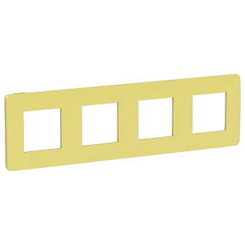 SE Unica Studio Зеленое яблоко/Бежевая Рамка 4-ная NU280812