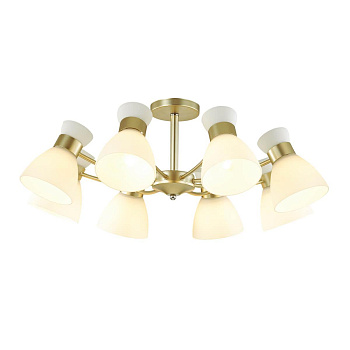 Lumion 4535/8C COMFI LN21 057 матовое золото Люстра потолочная E27 8*60W 220V WILMA