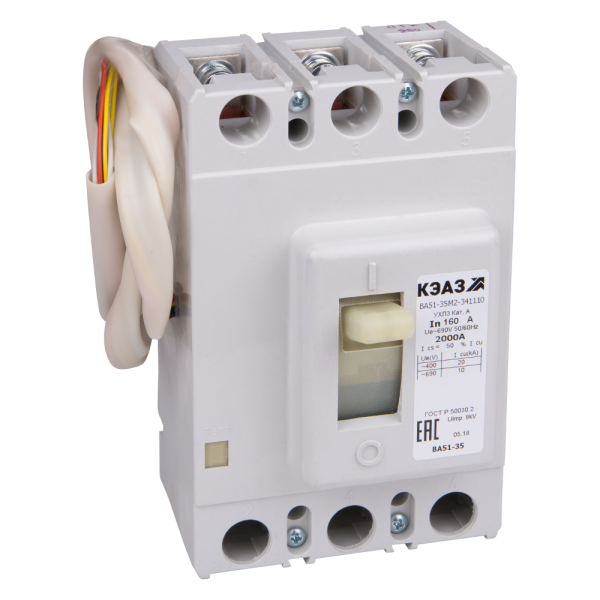 КЭАЗ Выключатель автоматический ВА51-35М1-341110-63А-800-440DC-УХЛ3