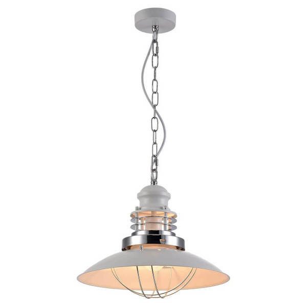 Lussole LOFT Металл Хром / белый Металл Подвес E27 60W LSP-8030