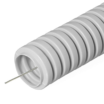 Строитель Труба гофрированная ПВХ серая с/з д20 (100м/4800м уп/пал) PR.032000