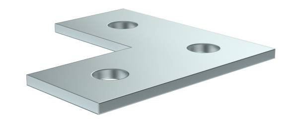 IEK Пластина соединительная L-образная для STRUT-профиля HDZ