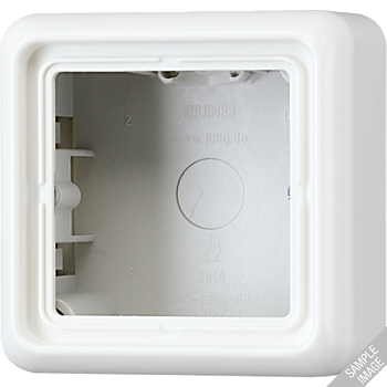 JUNG Коробка накладная  с рамкой, 1-кратная, серая CD581AGR
