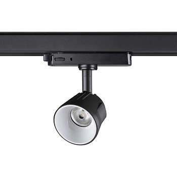 Novotech 358718 PORT NT21 098 черный/белый Трехфазный трековый светодиодный светильник IP20 LED 4000K 10W 100-265V KNOF