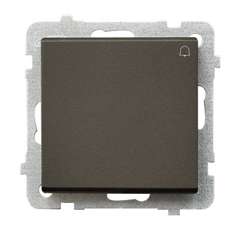 Ospel Sonata Шоколадный металлик Кнопка звонка , без рамки ŁP-6R/m/40