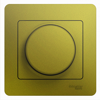 SE Glossa Фисташковый Светорегулятор (диммер) поворотный, 300Вт (в сборе) GSL001034