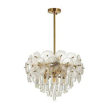 Odeon Light 4984/8 HALL ODL22 381 золотой/стекло/хрусталь Люстра E14 8*40W SEMURA Odeon Light 4984/8 HALL ODL22 381 золотой/стекло/хрусталь Люстра E14 8*40W SEMURA