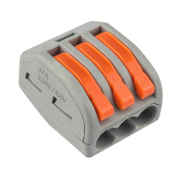 Универсальная многоразовая 3-проводная клемма (0,08-2,5 (4) мм²) 50шт. Rexant 07-5253-4