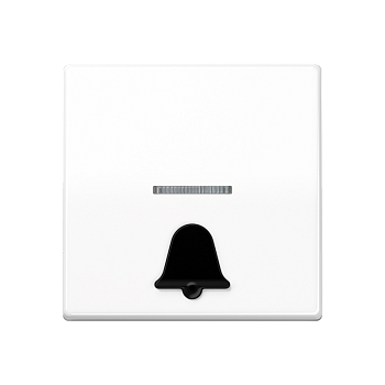 JUNG Клавиша для выключателя с символом "звонок" белая ABAS591K1KO5WW