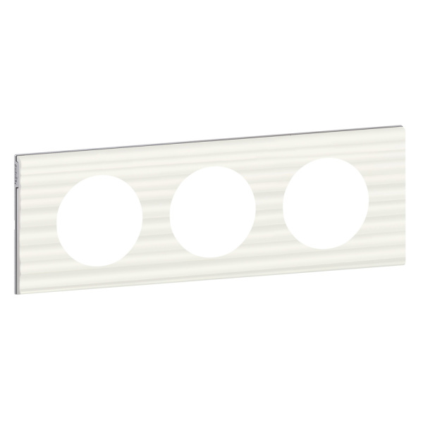 Купить Legrand Celiane2 Corian Белый Рельеф Рамка 3-ая (2+2+2 мод) 069013