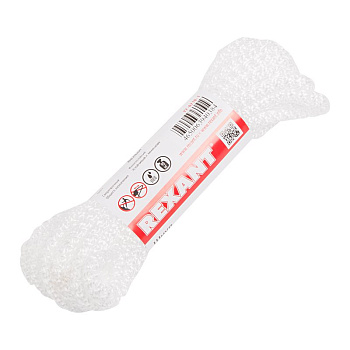 Шнур 7мм 10 м. (белый) Rexant 77-0710-1