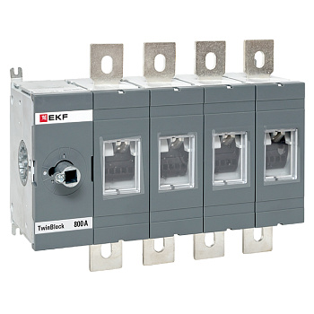 EKF Рубильник 800A 4P без рукоятки управления TwinBlock