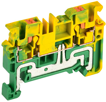 IEK Колодка клеммная CP-PEN земля 2,5мм2 желто-зеленая
