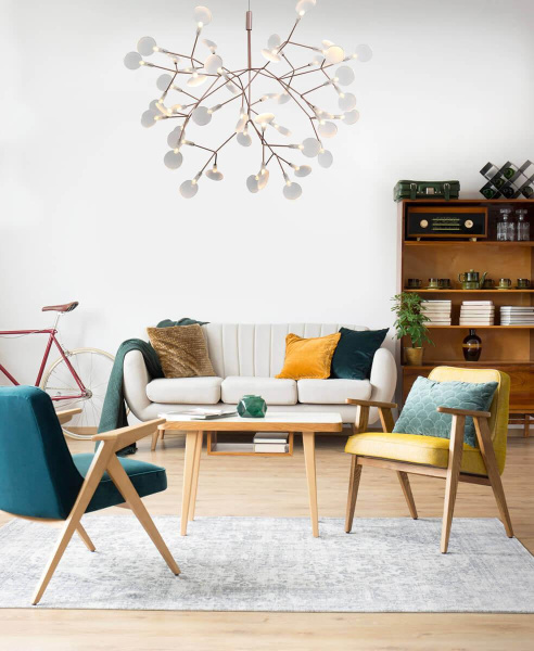 Купить ST LUCE SL379.203.45 Люстра подвесная  Медный/Белый LED 45*0,3W