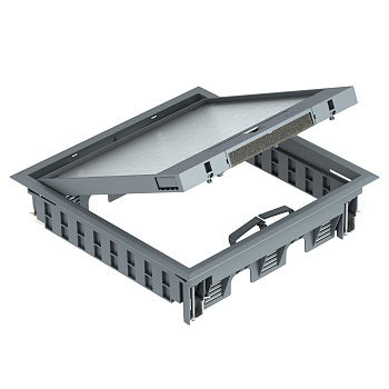 OBO Bettermann Лючок GES9-3B U (универсальный) 12xModul45 (PC/ABS, серый) 7405077