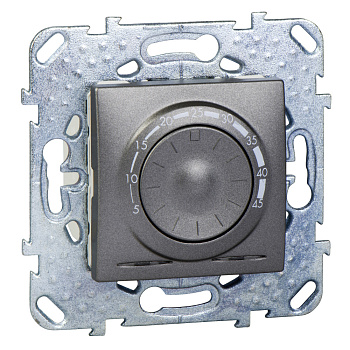 SE Unica Top Графит Регулятор тёплого пола 10А, с датчиком (без функц. откл.) MGU5.503.12ZD