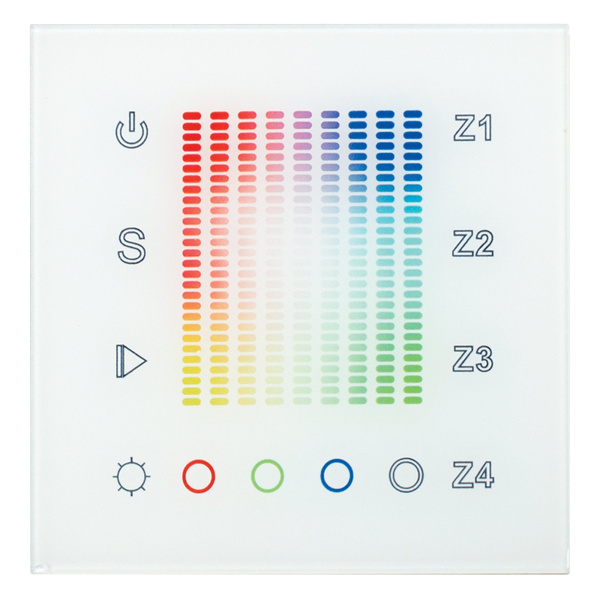 Купить Arlight Панель Sens SR-2831AC-RF-IN White (220V,RGB,4зоны) (IP20 Пластик, 3 года) 018202