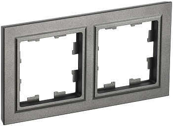 IEK BRITE BASE Шампань Рамка 2-м РУ-2-БрШ