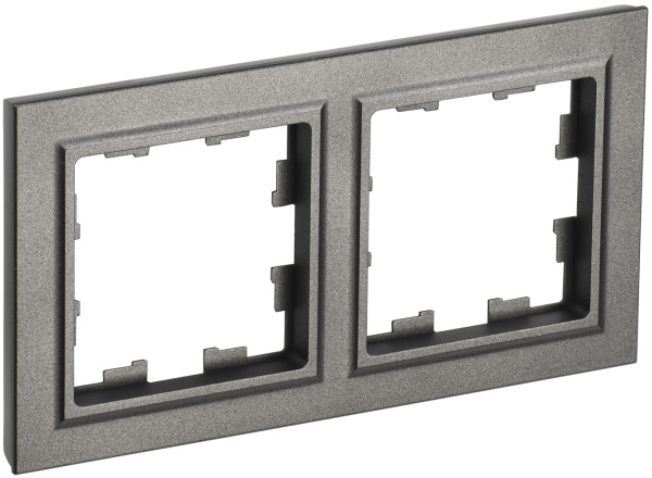 IEK BRITE BASE Шампань Рамка 2-м РУ-2-БрШ