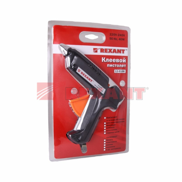 Купить Пистолет клеевой 40Вт Ø11мм (блистер) Rexant 12-0108