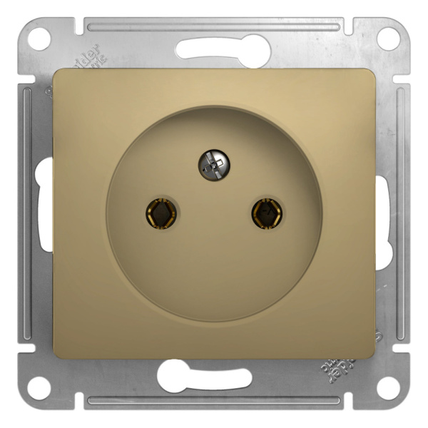 Systeme Electric Glossa Титан Розетка б/з