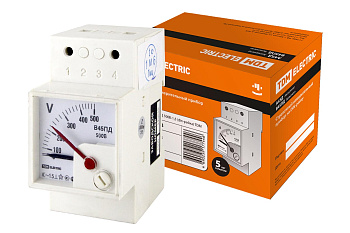 TDM Вольтметр В45ПД 500В-1,5 (DIN-рейка) SQ1102-0308