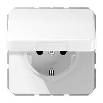 JUNG CD500 Розетка штепсельная Schuko 16A 250V~ CD1521BFKLWW
