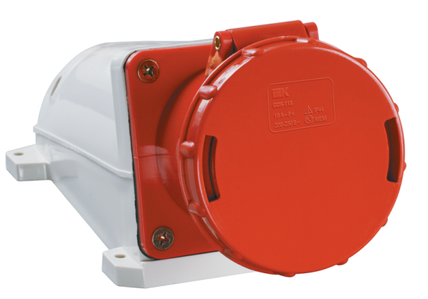 Купить IEK Розетка 134 стационарная 3Р+РЕ 63А 380В IP54