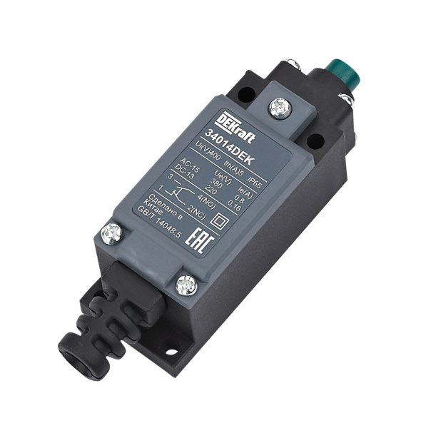 Dekraft Концевой вык. пласт. 1НО1НЗ Кнопочный плунжер