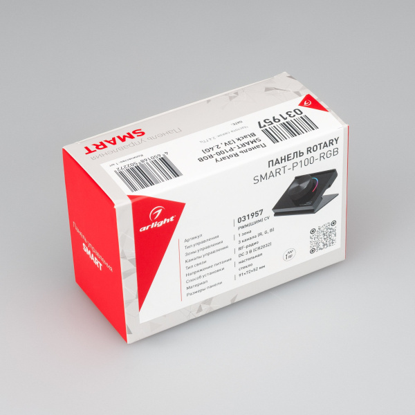 Купить Arlight Панель Rotary SMART-P100-RGB Black (3V, 2.4G) (IP20 Пластик, 5 лет) 031957