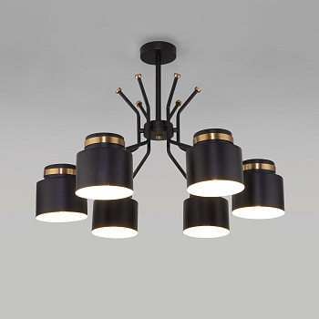 Eurosvet Потолочная люстра в стиле лофт 70133/6 черный a057398
