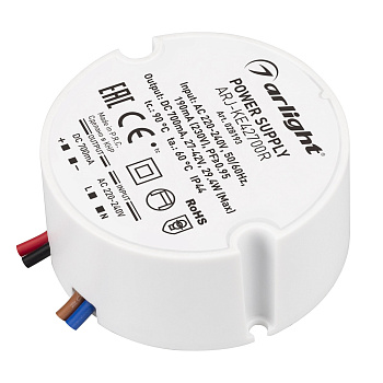 Arlight Блок питания ARJ-KE42700R (29W, 700mA, PFC) (IP44 Пластик, 5 лет) 028193