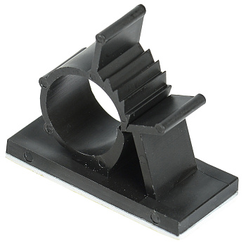 IEK Клипса самоклеящаяся КС-15 черная (24шт)