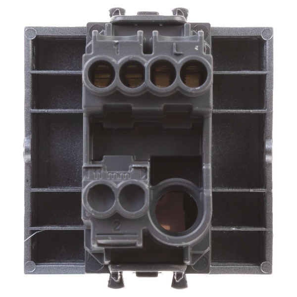 Купить DKC Кнопка одноклавишная модульная, "Avanti", "Закаленная сталь", 2 модуля