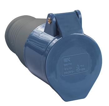 IEK Розетка 223 переносная 2Р+РЕ 32А 220В IP44