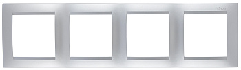 Simon 15 Алюминий Рамка 4-ая 1500640-033