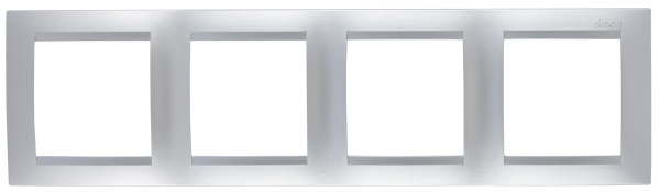 Simon 15 Алюминий Рамка 4-ая 1500640-033