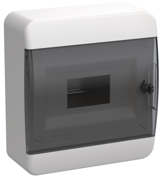 IEK TEKFOR Корпус пласт. ЩРН-П-8 IP41 черн. прозр. дверь