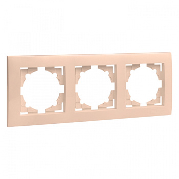 EKF PROxima Валенсия рамка 3-местная кремовая